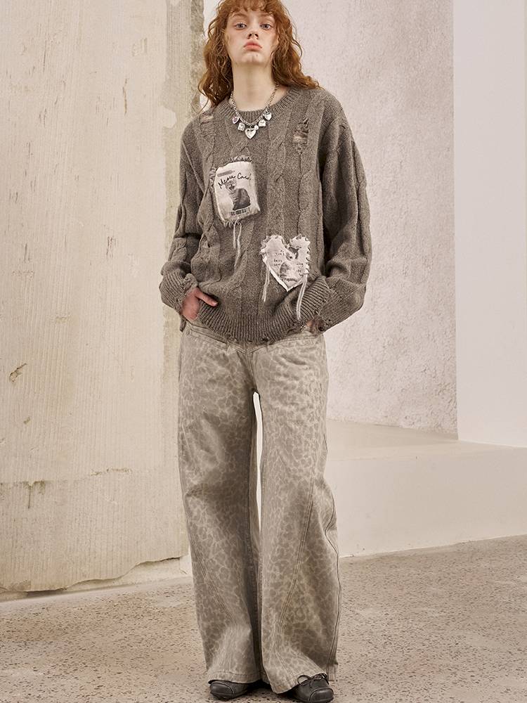 Straight-Leg Wide-Leg Jeans【s0000014389】