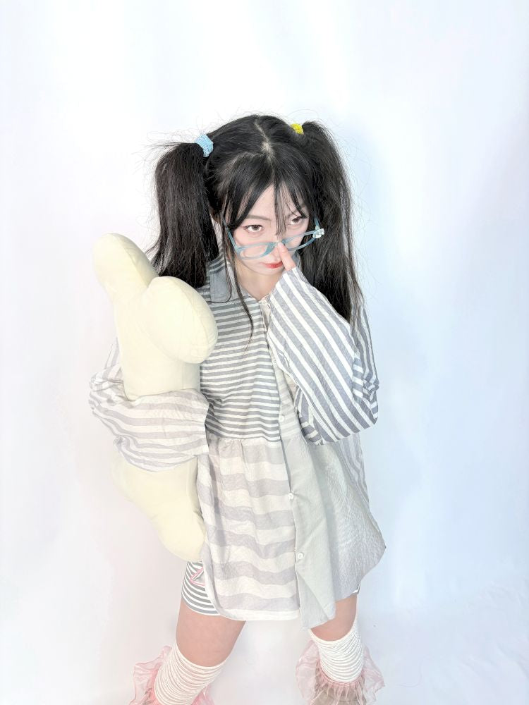 Loose casual versatile long-sleeved blouse【s0000013282】