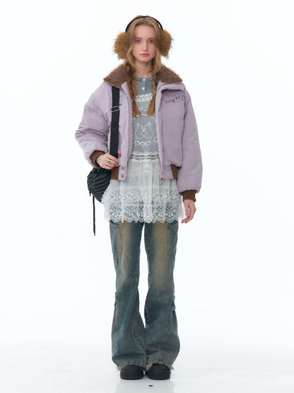 Mesh Sheer Lace Bottom Dress【s0000011503】