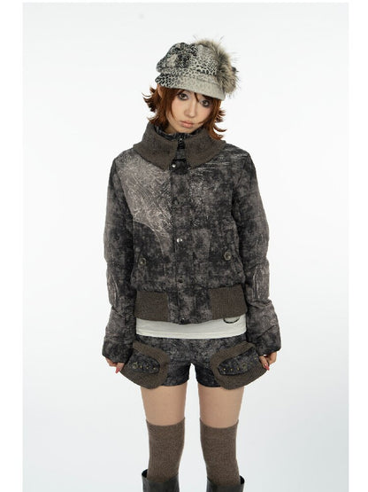Mysterious Pattern Down Jacket【s0000018079】