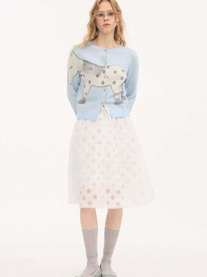 Polka Dot Pony Knit Cardigan【s0000015403】