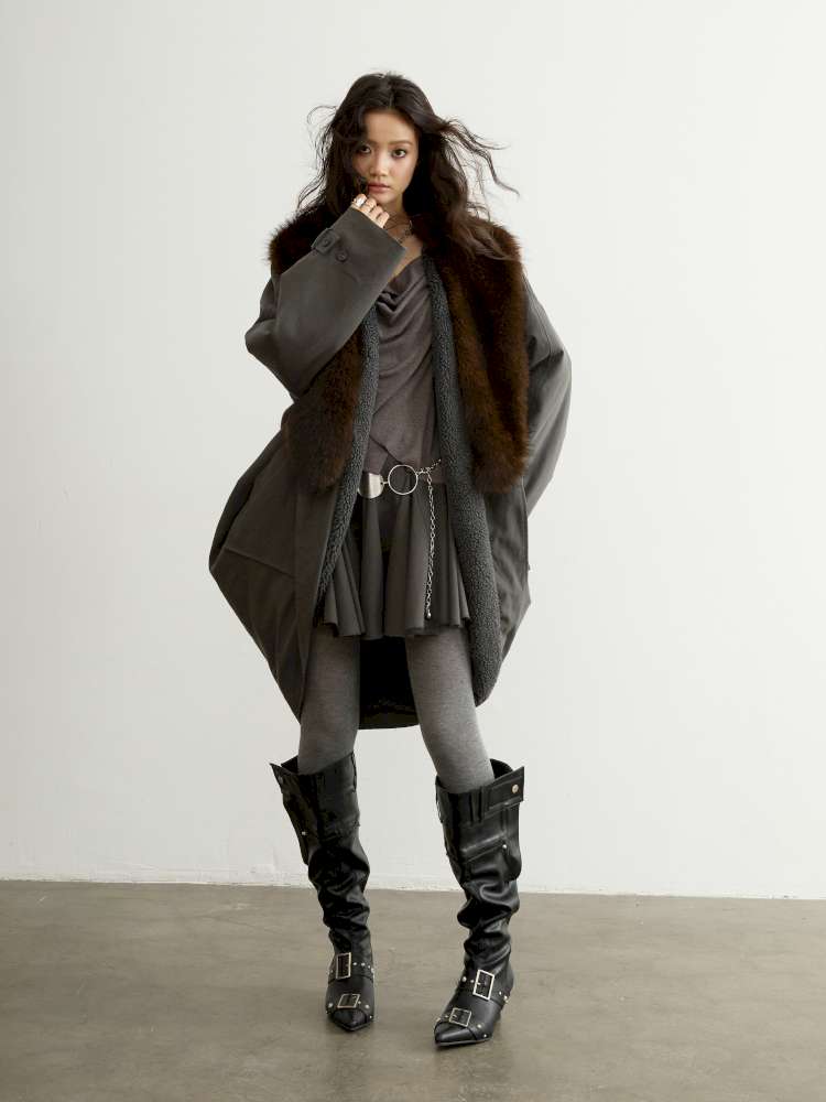 Detachable Fur Shell Long Jacket【s0000015194】