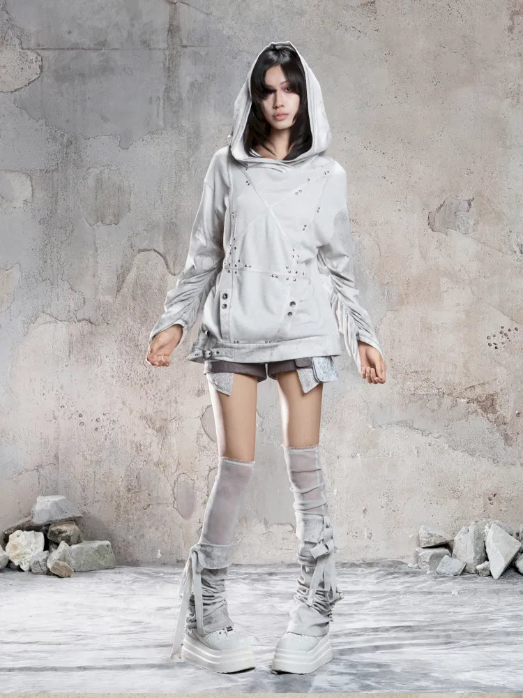 Color-Blocked Oversized Sweatshirt【s0000014135】