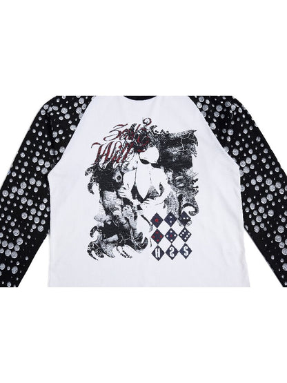 Ghost Polka Dot Raglan Long Tee【s0000016956】
