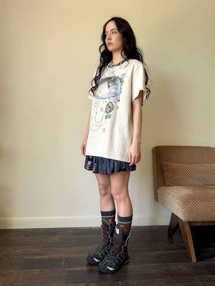 Cute Printed Short Sleeve Loose T-Shirt【s0000013510】