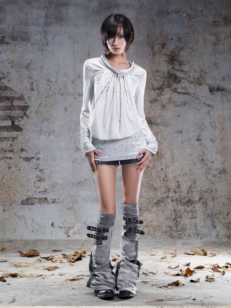 Pull-Over Collar Knit Dress【s0000014491】