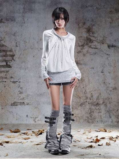 Pull-Over Collar Knit Dress【s0000014491】