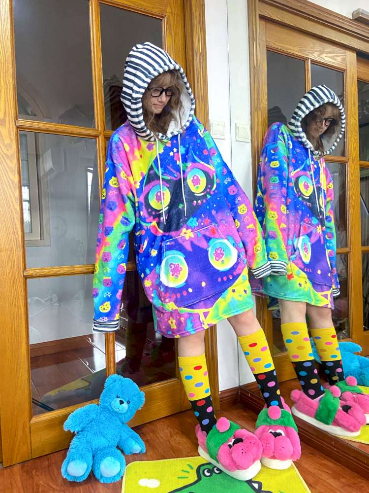 Niche Millennial Style Color Cartoon Plush Top【s0000014636】