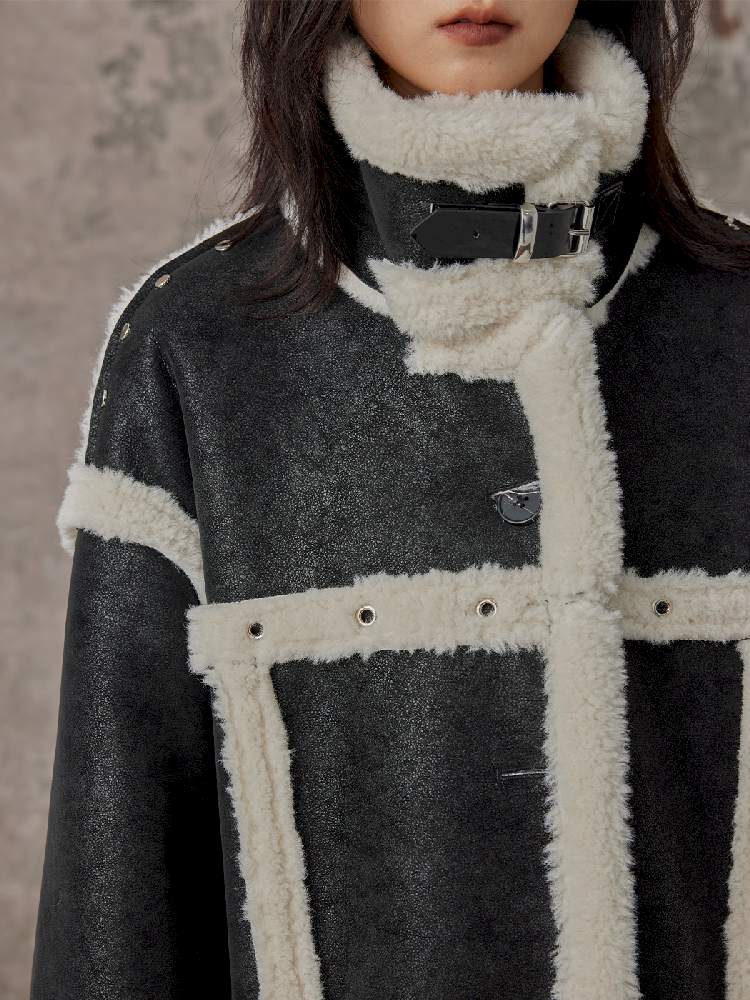 LONG LAMB WOOL FUR COAT [S0000010976]