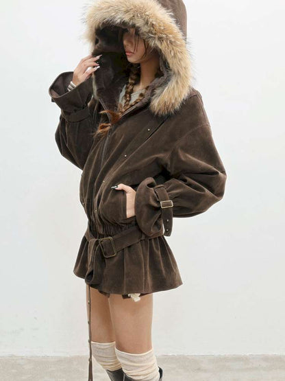 French Velvet Rabbit Fur Jacket【s0000014835】