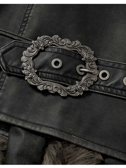 Tie-Front Shearling Vest【s0000014459】