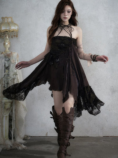 Dreamy Heiress Lace Chiffon Dress【s0000017984】