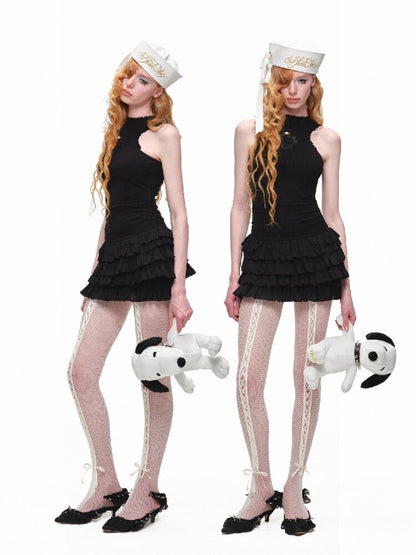 Lace Cloth Cake Vest Dress【s0000016925】