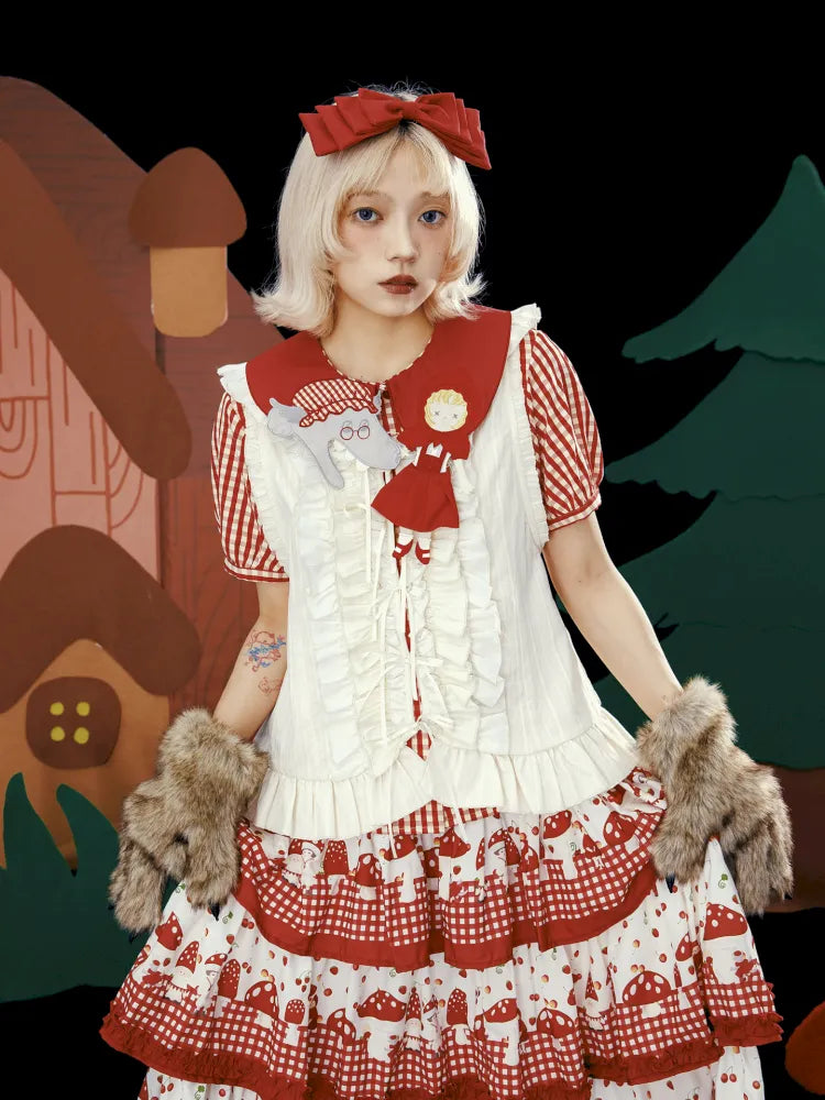 Embroidered Floral Headpiece Vest【s0000013934】