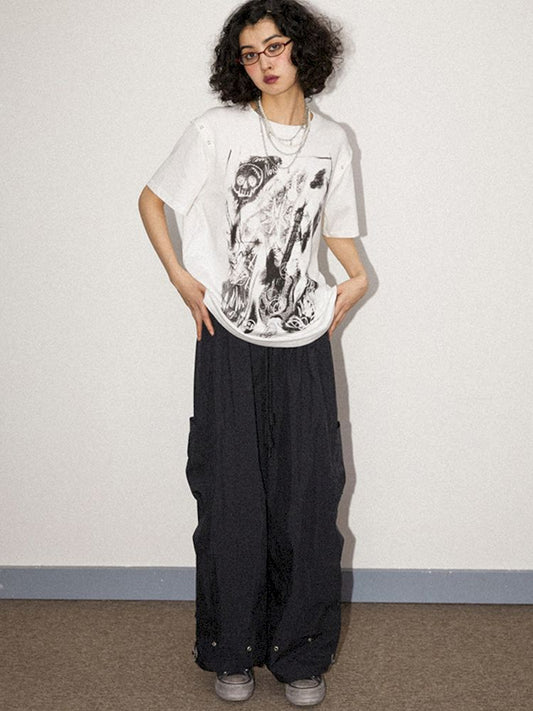 Loose Functional Large Pockets Paratrooper Casual Pants【s0000008848】