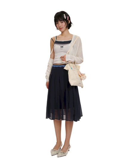 Elastic Waist Head Peplum Half Skirt【s0000012495】