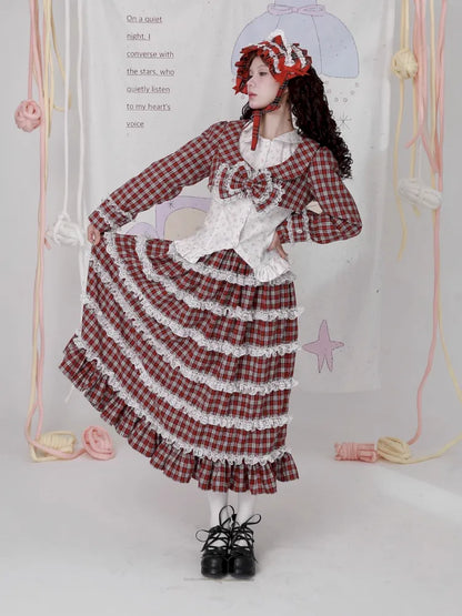 Lolita Showa-Era Girl Adorable Niche Half-Skirt【s0000014105】