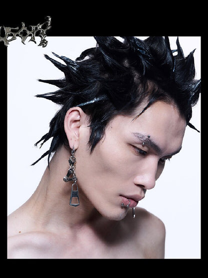 Futuristic Reworked Ear Clips Studs【s0000018876】