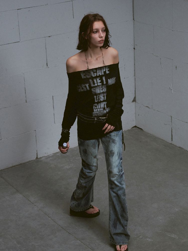 Thin Long Sleeve Printed Tee【s0000011851】