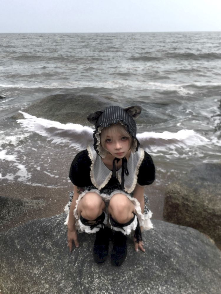 Plaid suit T-shirt/cake skirt【s0000012434】