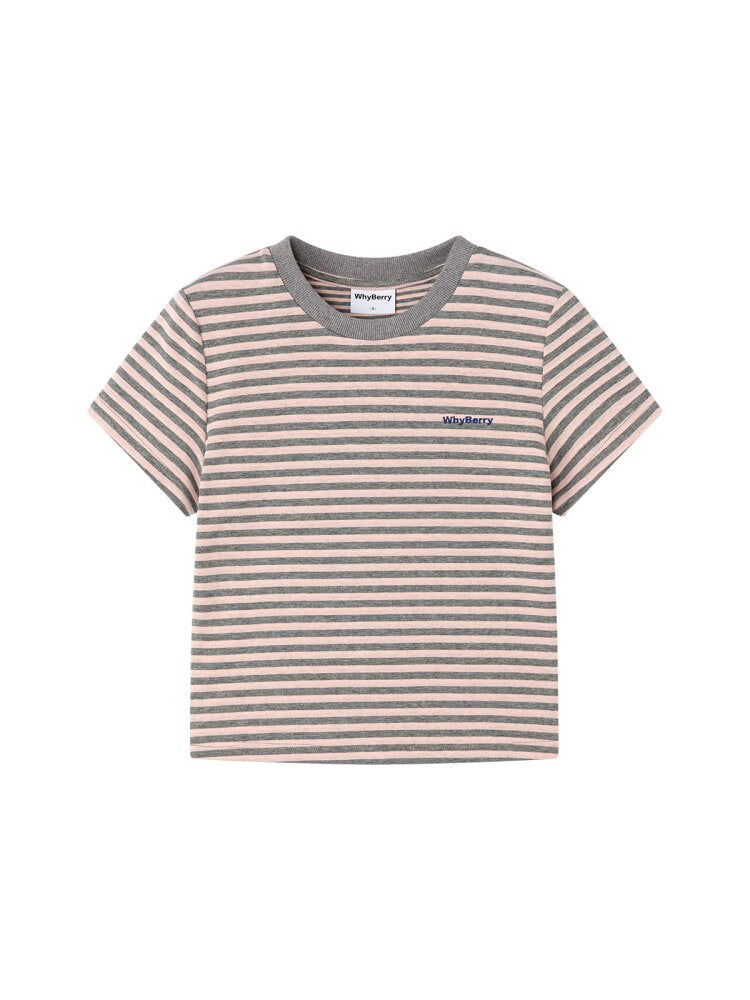 Midsummer Vintage Striped T-Shirt【s0000015684】