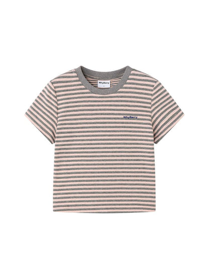 Midsummer Vintage Striped T-Shirt【s0000015684】