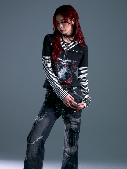 Casual Long-Sleeve T-Shirt【s0000013914】