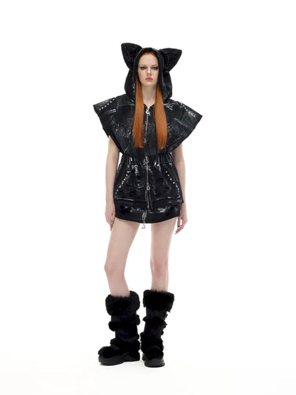 Punk Layered Zipper Y2K Mini Skirt【s0000014015】