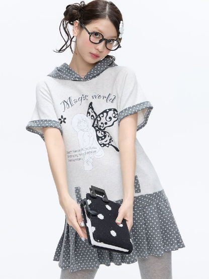 Glitter Pink Print Sweatshirt【s0000016379】