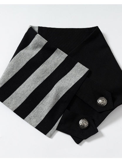 Asymmetrical Striped Webbing T-shirt【s0000015938】