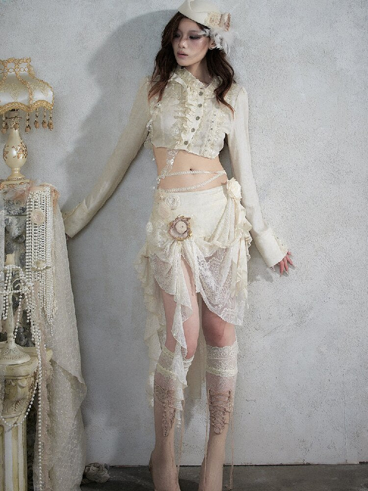Vintage Court Baroque Mermaid Skirt【s0000017990】