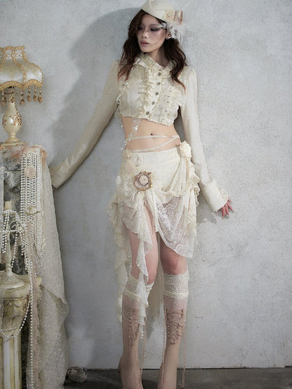 Vintage Court Baroque Mermaid Skirt【s0000017990】