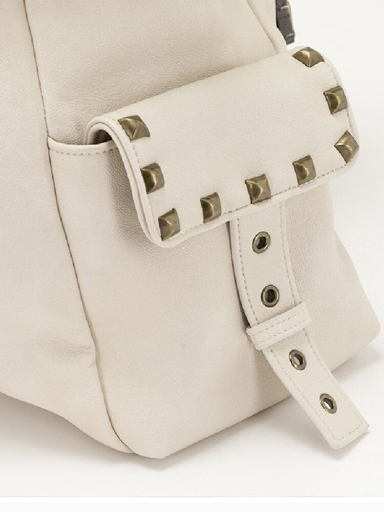 Dark Leather Cross Graffiti Bag【s0000018107】