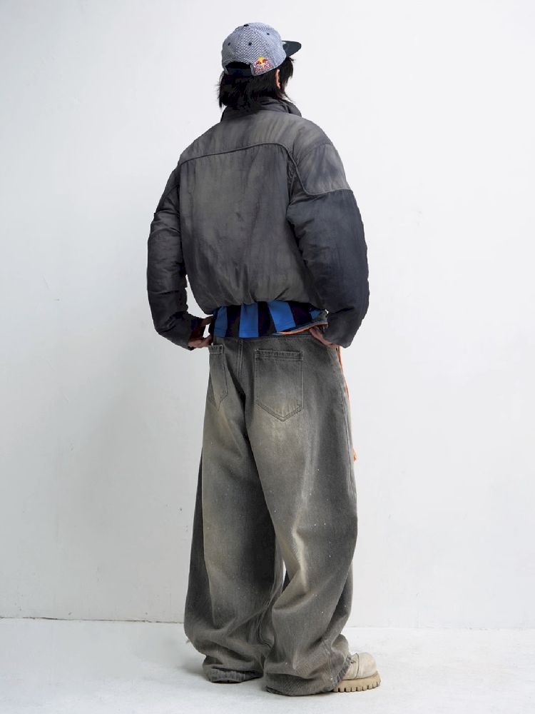 Airplane Button Short Cotton Jacket【s0000011347】