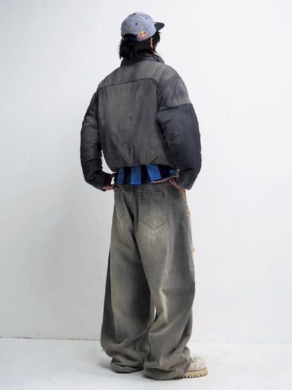 Airplane Button Short Cotton Jacket【s0000011347】