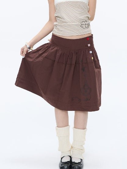 Retro Love Lock Vine Short Skirt【s0000016375】