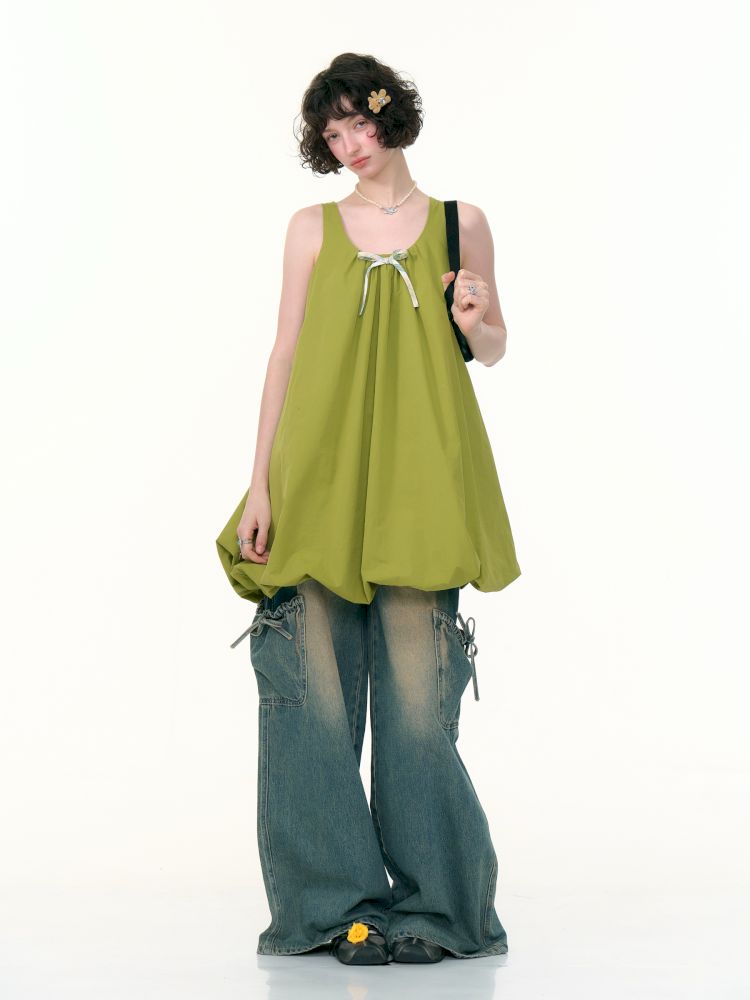 Pod Sleeveless Pocket Dress【s0000013372】