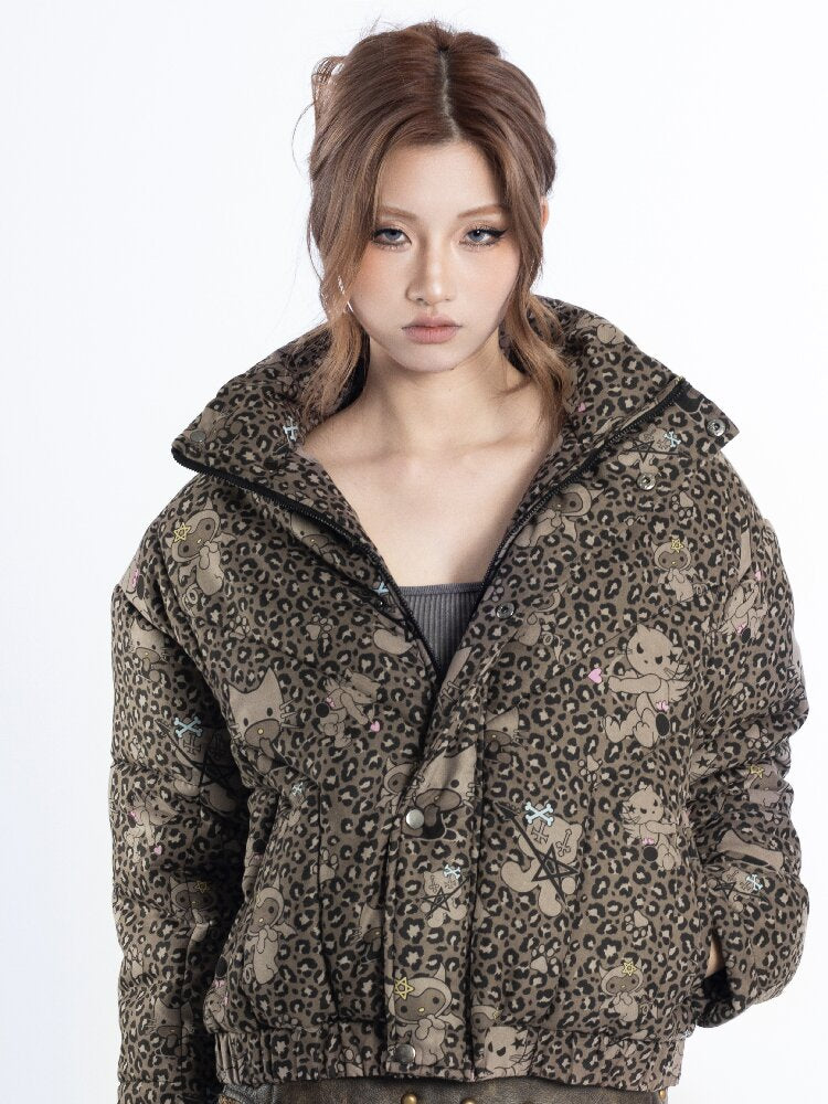 Leopard Cartoon Cat Cotton Suit【s0000018048】