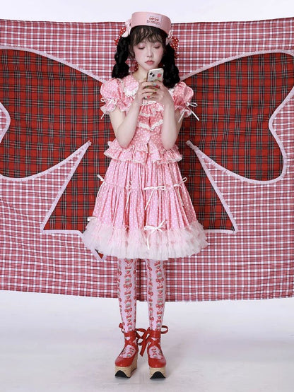 Polka Dot Halter Dress【s0000012185】