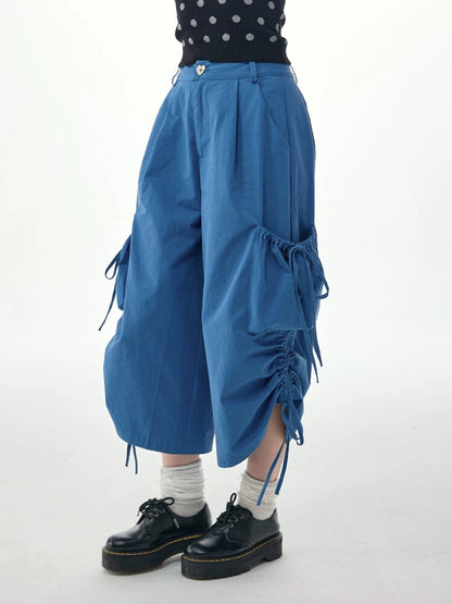 Lazy Summer Drawstring Casual Pants【s0000017263】