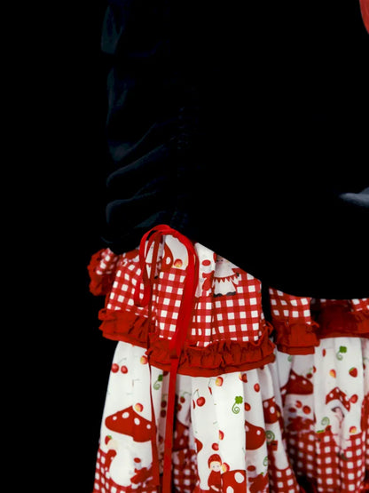 Original Pattern Drawstring Convertible T-Shirt Dress【s0000013932】