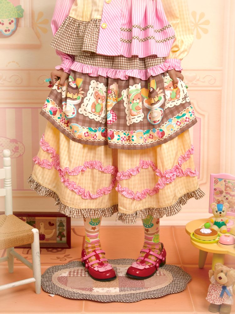 Lace Design Layered Cake Skirt【s0000013700】