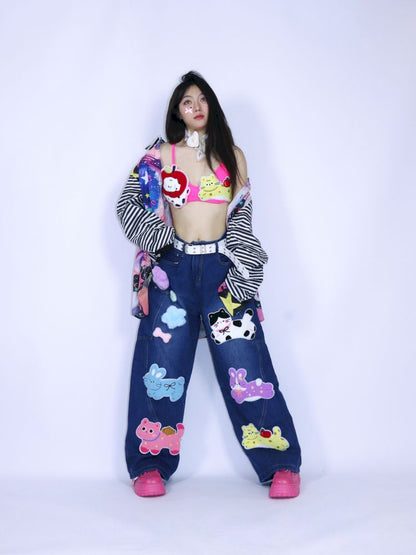 Original dopamine fun straps hanging neck camisole【s0000013277】