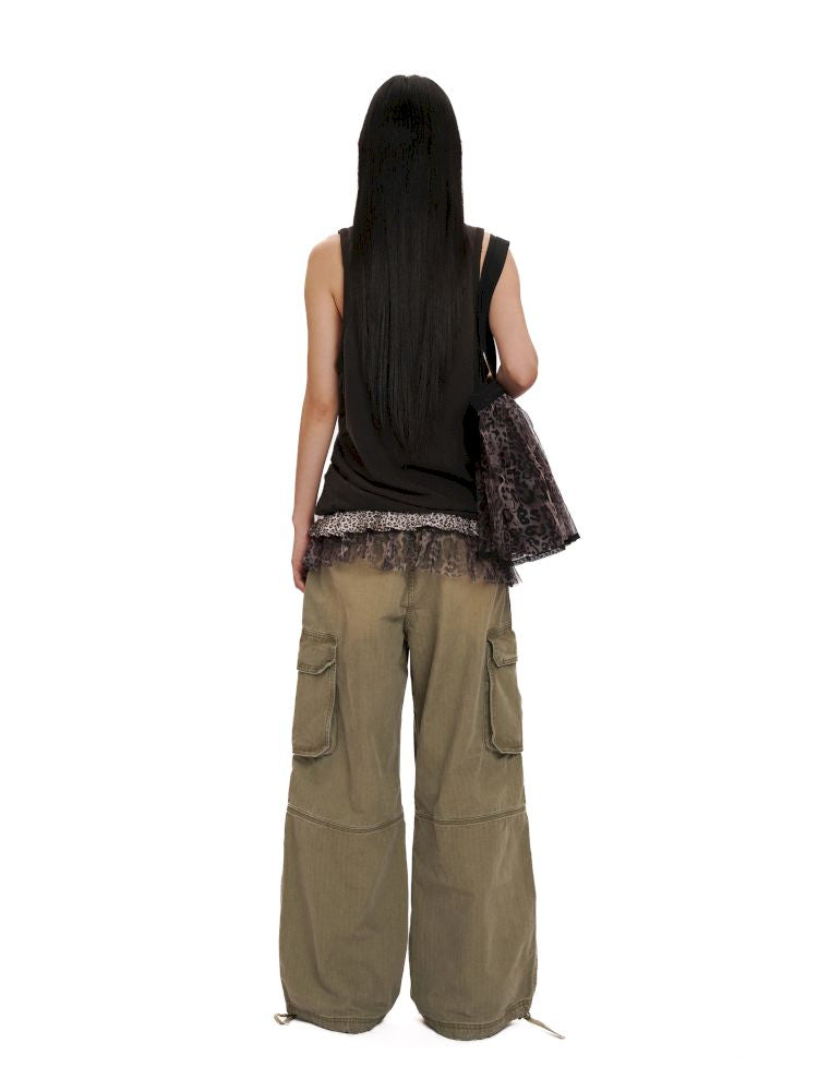 Loose work style sleeveless undershirt tops【s0000012502】
