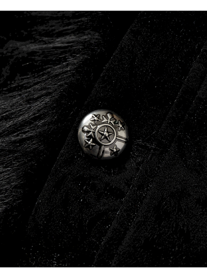 Dark Court Leopard Suede Fur Coat【s0000014925】