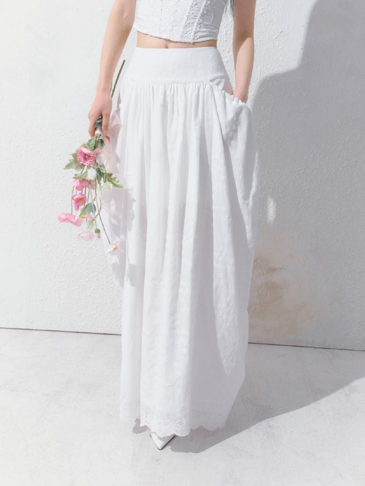 High-Waisted Half-Length Skirt【s0000012154】