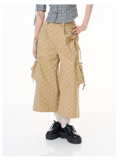 Polka Dot Wide Leg Workwear Slacks【s0000016604】
