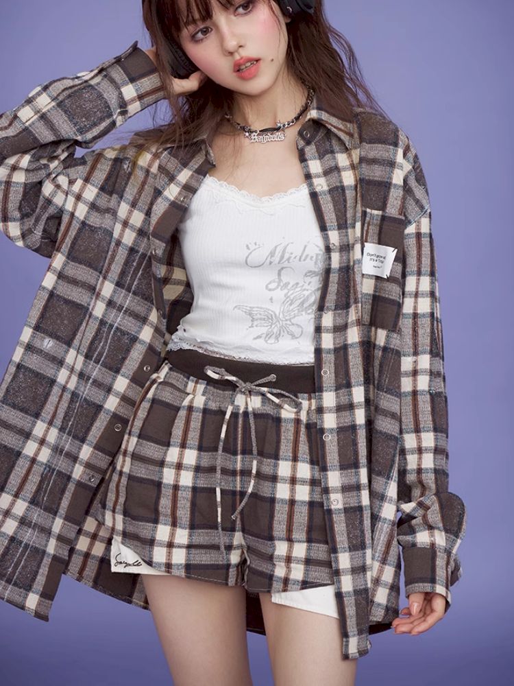 Casual Long Sleeve Shirt Jacket【s0000011670】