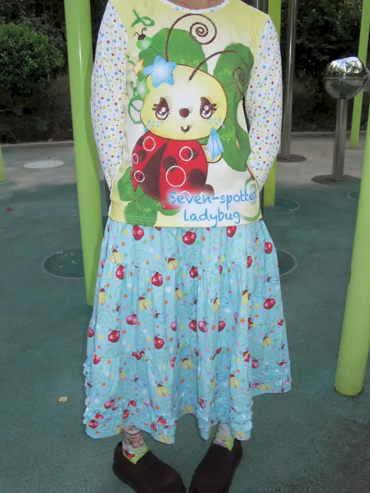 Beetle Print Cute Casual Oversized T-Shirt【s0000014192】