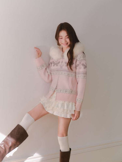 Long-Sleeve Knit Cardigan【s0000014609】